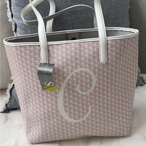 Tote bag with " C" initial